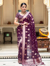 Banarasi Silk Saree With Attached Blouse Peace