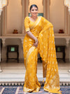 Banarasi Silk Saree With Attached Blouse Peace