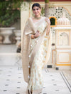 Banarasi Silk Saree With Attached Blouse Peace